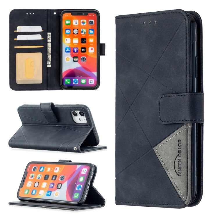 Rhombus Texture Magnetic Buckle Horizontal Flip Leather Case with Holder & Card Slots & Wallet & Photo Frame, For iPhone 11, For Huawei Y5p, For Samsung Galaxy A51