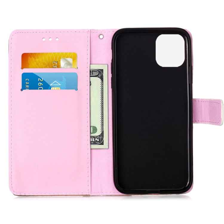 Painted Flat Texture Leather Case with Lanyard & Card Slot & Wallet & Holder, For iPhone 12 mini, For iPhone 12 / 12 Pro, For iPhone 12 Pro Max