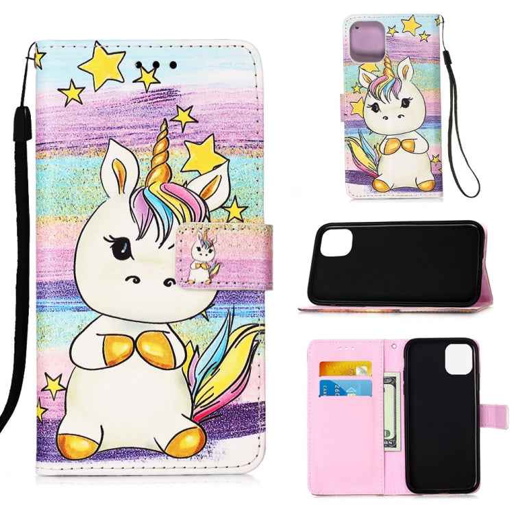 Painted Flat Texture Leather Case with Lanyard & Card Slot & Wallet & Holder, For iPhone 12 mini, For iPhone 12 / 12 Pro, For iPhone 12 Pro Max