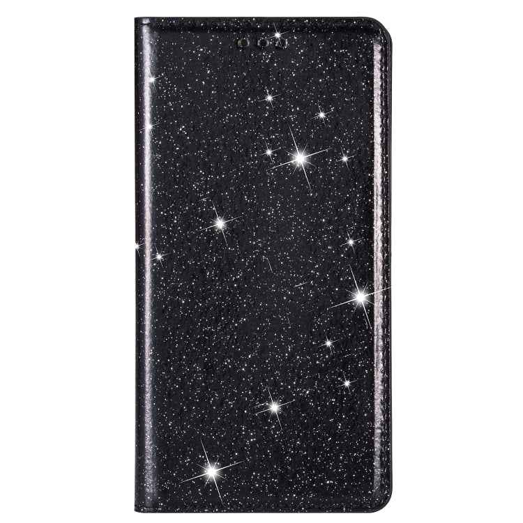 Ultrathin Glitter Magnetic Horizontal Flip Leather Case with Holder & Card Slots, For iPhone XR