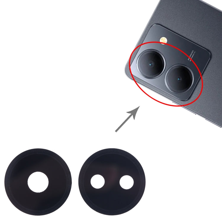 10set Back Camera Lens, For vivo Y78 5G, For vivo T2 5G