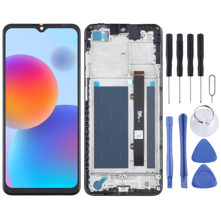 LCD Screen Digitizer Full Assembly with Frame, For ZTE Blade A73 5G, For ZTE Blade A73 4G 7060, For ZTE Blade A72 5G 7540N, For ZTE Blade V40 Vita 8045, For ZTE Blade V2020 Smart 8010, For ZTE Blade A72 4G A7040, For ZTE Blade A52 4G