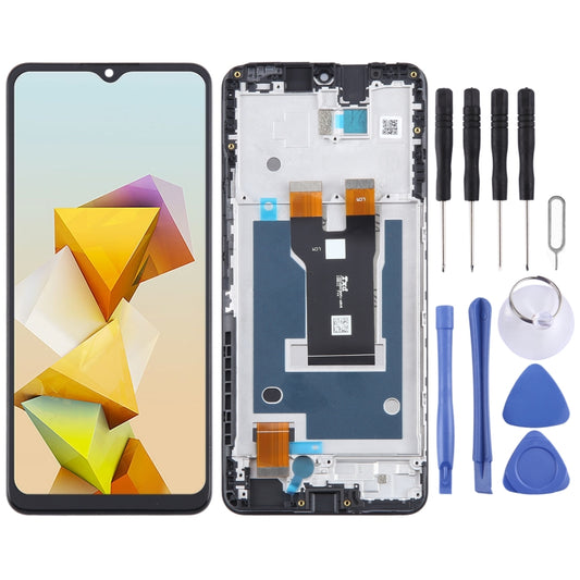 LCD Screen Digitizer Full Assembly with Frame, For ZTE Blade A73 5G, For ZTE Blade A73 4G 7060, For ZTE Blade A72 5G 7540N, For ZTE Blade V40 Vita 8045, For ZTE Blade V2020 Smart 8010, For ZTE Blade A72 4G A7040, For ZTE Blade A52 4G