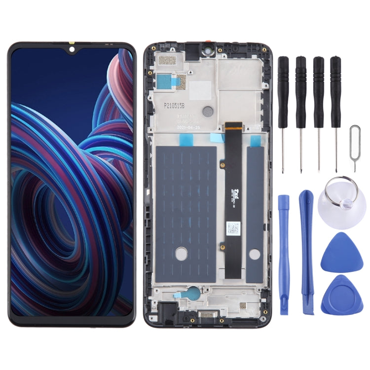 LCD Screen Digitizer Full Assembly with Frame, For ZTE Blade A73 5G, For ZTE Blade A73 4G 7060, For ZTE Blade A72 5G 7540N, For ZTE Blade V40 Vita 8045, For ZTE Blade V2020 Smart 8010, For ZTE Blade A72 4G A7040, For ZTE Blade A52 4G