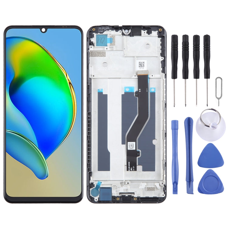 LCD Screen Digitizer Full Assembly with Frame, For ZTE Blade A73 5G, For ZTE Blade A73 4G 7060, For ZTE Blade A72 5G 7540N, For ZTE Blade V40 Vita 8045, For ZTE Blade V2020 Smart 8010, For ZTE Blade A72 4G A7040, For ZTE Blade A52 4G