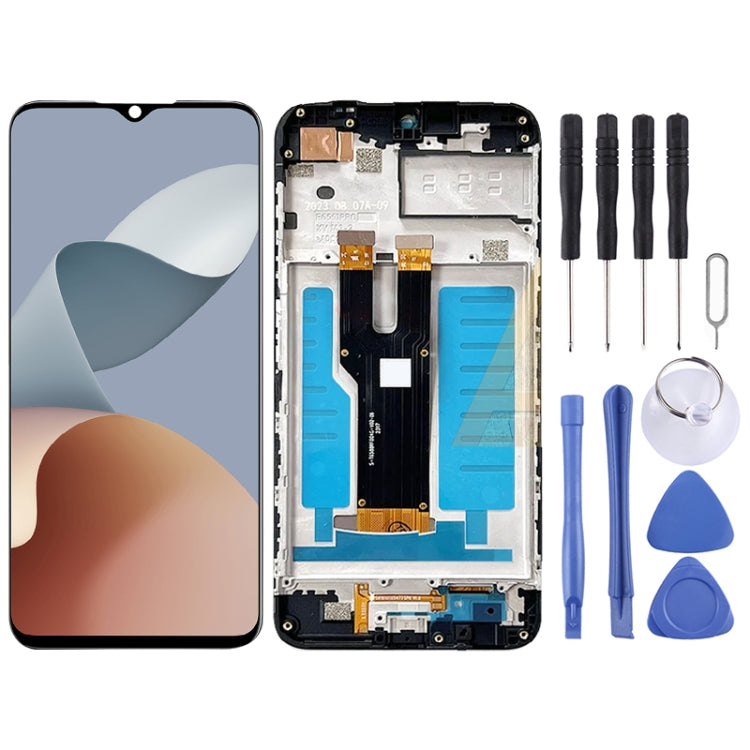 LCD Screen Digitizer Full Assembly with Frame, For ZTE Blade A73 5G, For ZTE Blade A73 4G 7060, For ZTE Blade A72 5G 7540N, For ZTE Blade V40 Vita 8045, For ZTE Blade V2020 Smart 8010, For ZTE Blade A72 4G A7040, For ZTE Blade A52 4G