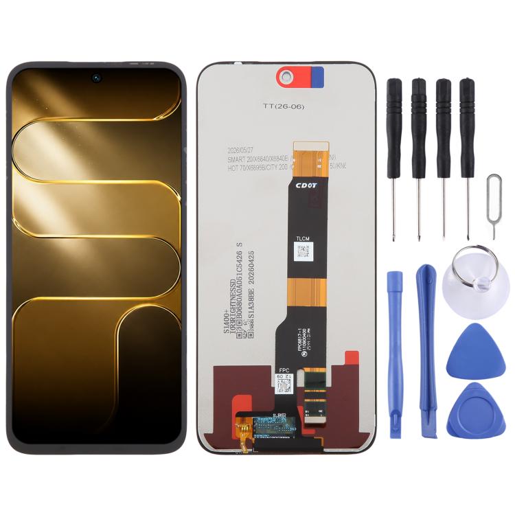 OEM LCD Screen with Digitizer Full Assembly, For Tecno Pop X 5G, For Tecno Camon 50 Pro 5G CN7c, For Tecno Pova 7 4G LJ6/Pova 7 Neo 4G, For Tecno Spark 50 5G KN8, For Tecno Pova Curve 2 5G LK7K, For Tecno Pop 20 4G, For Tecno Spark 50 4G KN6           ...