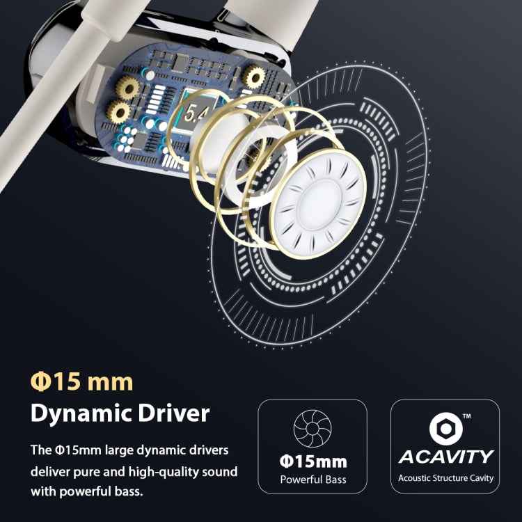 Hileo Hi77 TWS Waterproof Noise Reduction Sports Bluetooth Earphone