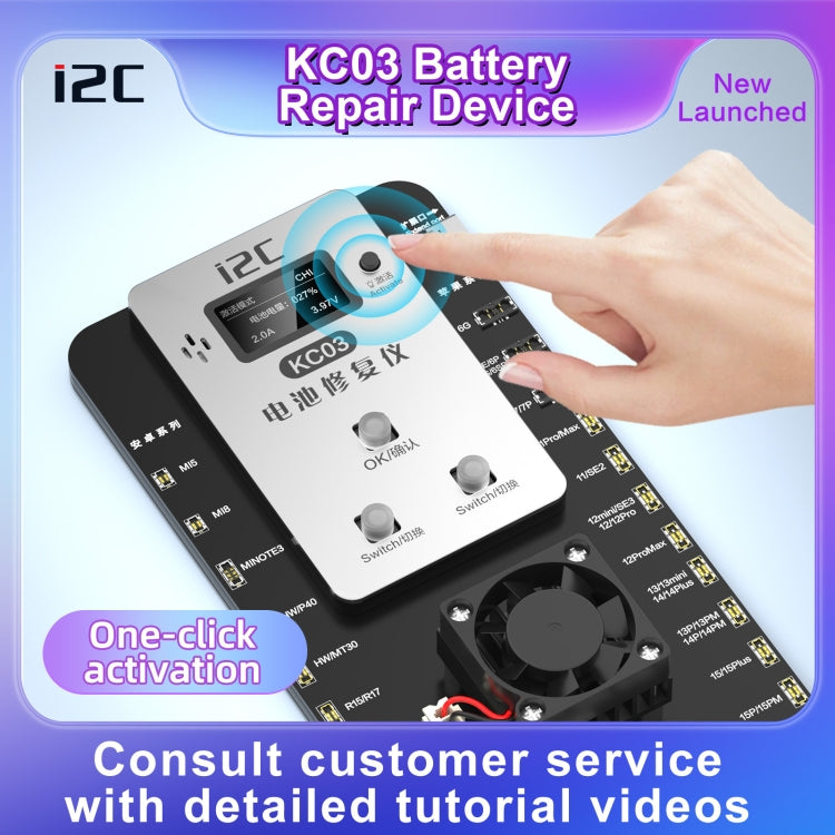 i2C KC03 Multi-function Battery Activation Detection Repair Device for iPhone 6-15 Pro Max / Android, KC03