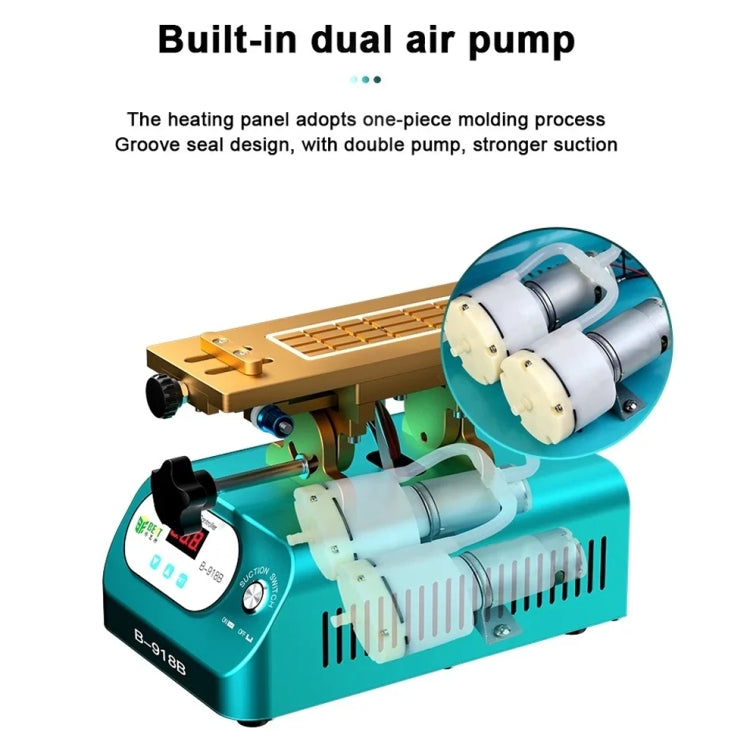 BEST B-918B 7 inch Multi-function Mobile Phone Screen Rotary Separator, US Plug, EU Plug