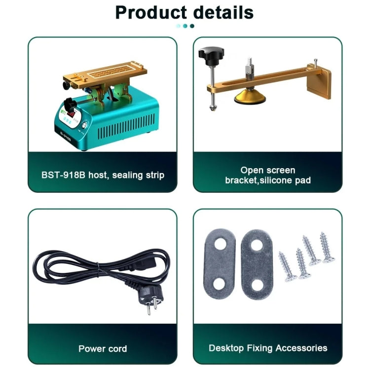 BEST B-918B 7 inch Multi-function Mobile Phone Screen Rotary Separator, US Plug, EU Plug