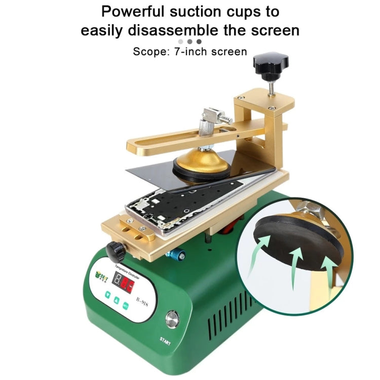 BEST B-918A 7 inch 110V Vacuum Pump LCD Screen Rotary Heating Platform Separator, US Plug, EU Plug