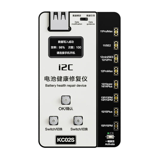 i2C KC02S Battery Health Recovery Device Activation Instrument For iPhone 11-15 Series, KC02S