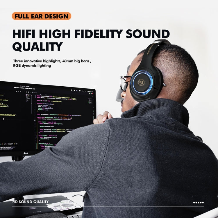 A8 Gaming Wireless Headset Stereo Over Ear Wired Microphone Headphone