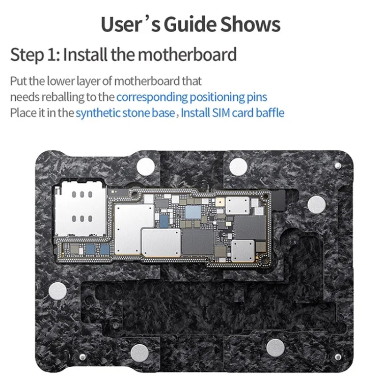 Qianli Magnetic Middle Layer BGA Reballing Platform, For iPhone 15 Series, For iPhone 14 Series