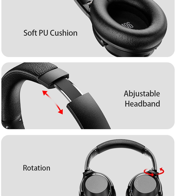 A06 Wireless ANC Noise Canceling Headset Over Ear Bluetooth Headphone