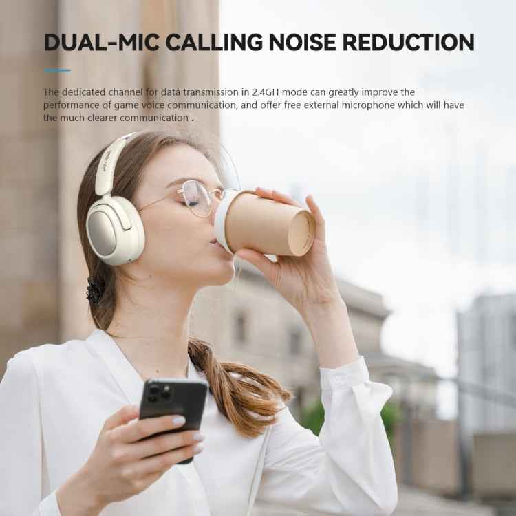 Eking ANC Noise Canceling Wireless Gaming Low Latency Headband Wireless Bluetooth Headphones