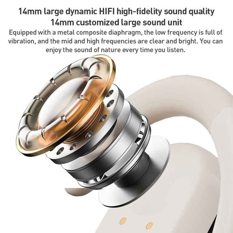 ZGA GS08 LED Digital Display Open Wireless Bluetooth Earphone