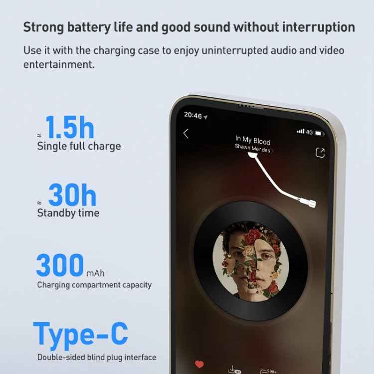 ZGA GS11 Amber True Wireless Bluetooth Earphone