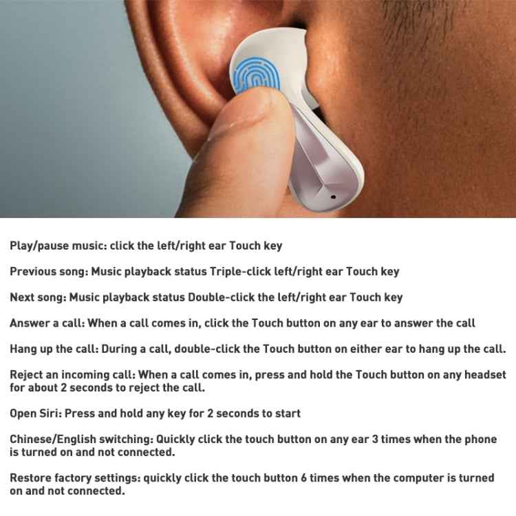ZGA GS11 Amber True Wireless Bluetooth Earphone
