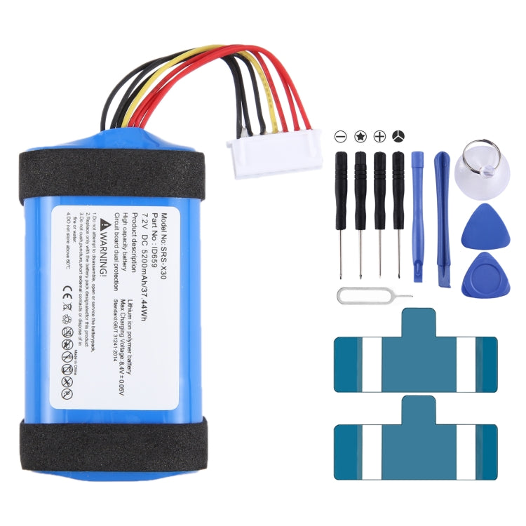 Battery Replacement, For Sony SRS-X3 SRS-XB2 SRS-XB20 2600mAh, For Sony SRS-X30/XB3/XB30/XB43 ID659 ID659B 5200mAh, For Sony Sony SRS-X33 ST-03 2200mAh