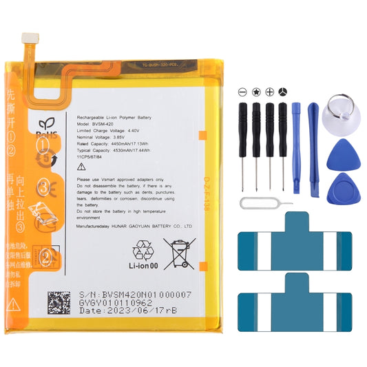 Battery Replacement, For VSMART BVSM-420 4450mAh, For VSMART BVSM-330 3520mAh, For VSMART BVSM-620 4000mAh, For VSMART BVSM-340 3500mAh, For Vsmart joy 3 plus BVSM-430 5000mAh, For VSMART BVSM-220 2550mAh, For VSMART BVSM-230 BVSM230 3000mAh�����������...