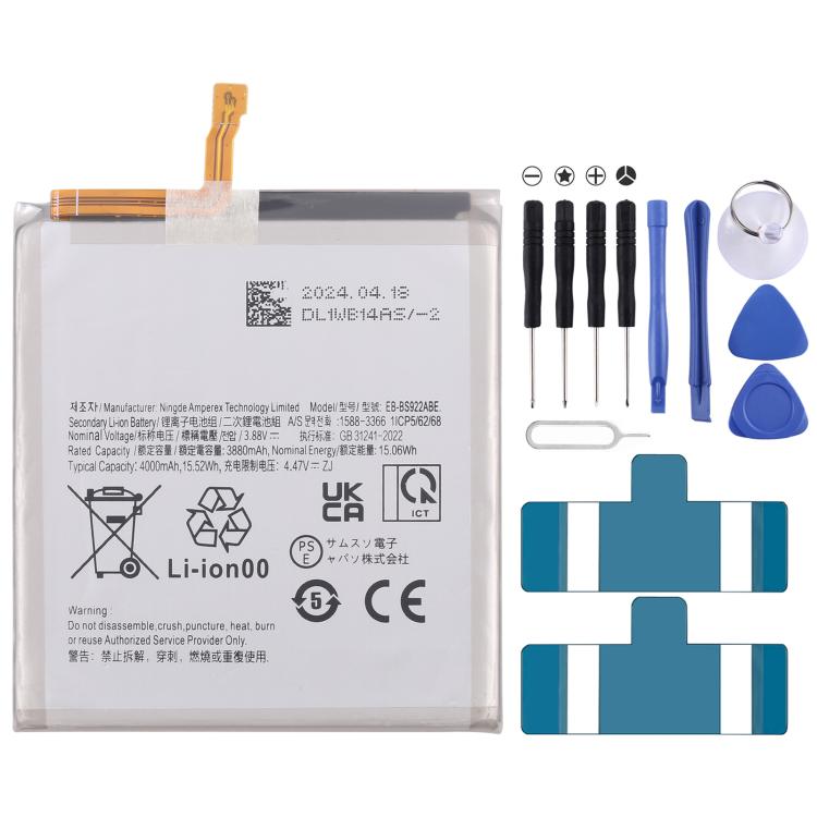 Battery Replacement, For Galaxy A36 / A56 5000mAh, For Galaxy S25 S9310 4000mAh, For Galaxy S25+ S936E/W/B/N/U S9360 4900mAh, For Galaxy S25 Ultra S938B/N/W/U/Q SM-S9380 5000mAh, For Galaxy S24 FE 4700mAh, For Galaxy Z Flip6 2870mAh 1130mAh 1 Pair     ...