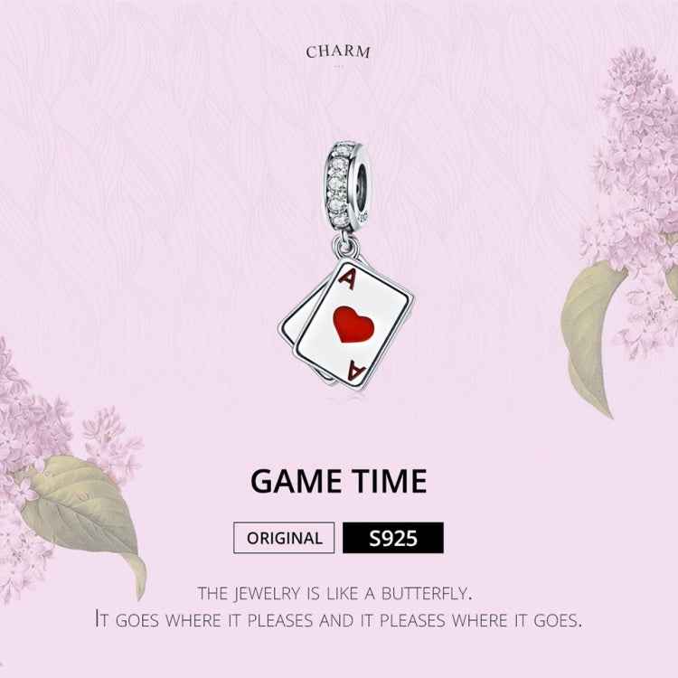 S925 Sterling Silver Red Heart A Pendant DIY Bracelet Necklace Accessories