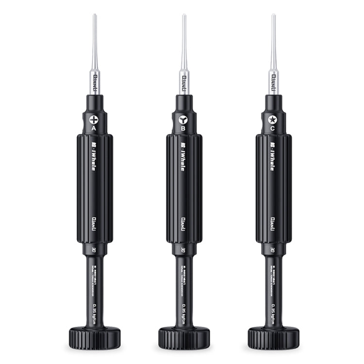 3 in 1 QianLi iWhale Special S2 Steel Magnetic Torque 3D Screwdriver, A/B/C