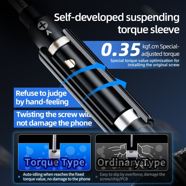5 in 1 QianLi iWhale Special S2 Steel Magnetic Torque 3D Screwdriver, A/B/C/D/E