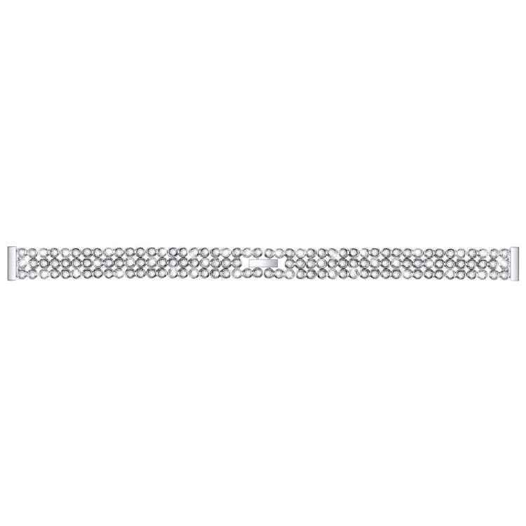 Diamond-studded Stainless Steel Replacement Wrist Strap, For Xiaomi Mi Band 3 / 4, For Xiaomi Mi Band 5