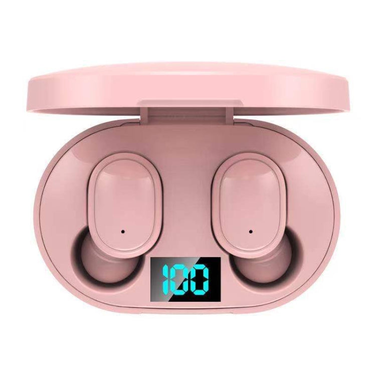 E6S LED Display TWS Wireless Bluetooth Earphone, E6S (White), E6S (Pink), E6S (Blue), E6S (Green)