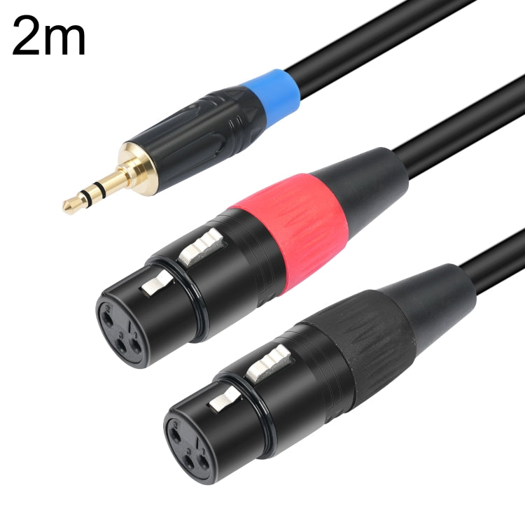 TC195BUXK107RE 3.5mm Male to Dual XLR 3pin Female Audio Cable, 1m, 2m, 3m