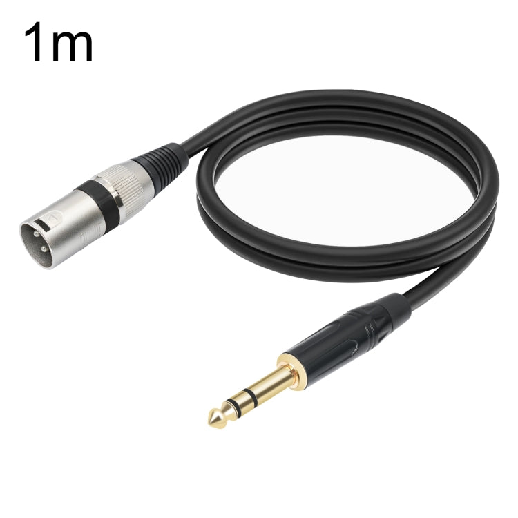 TC145BK55 6.35mm 1/4 TRS Male to XLR 3pin Male Microphone Cable, 1m, 2m, 3m, 5m, 10m