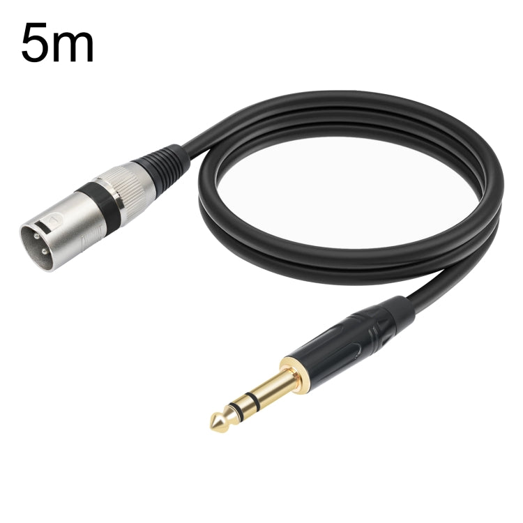 TC145BK55 6.35mm 1/4 TRS Male to XLR 3pin Male Microphone Cable, 1m, 2m, 3m, 5m, 10m