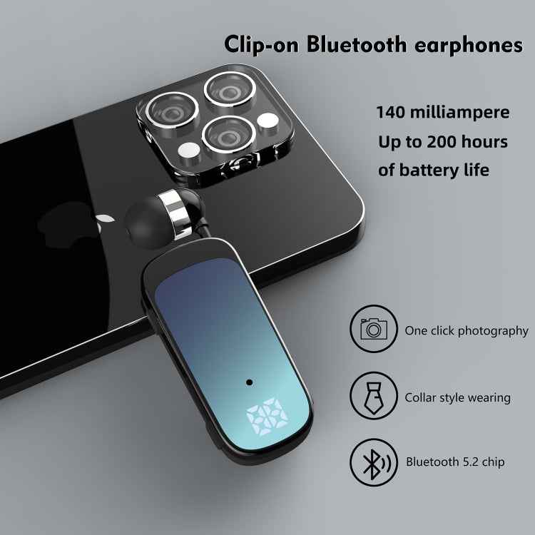 K65 Business Lavalier Retractable Cable Bluetooth Earphone