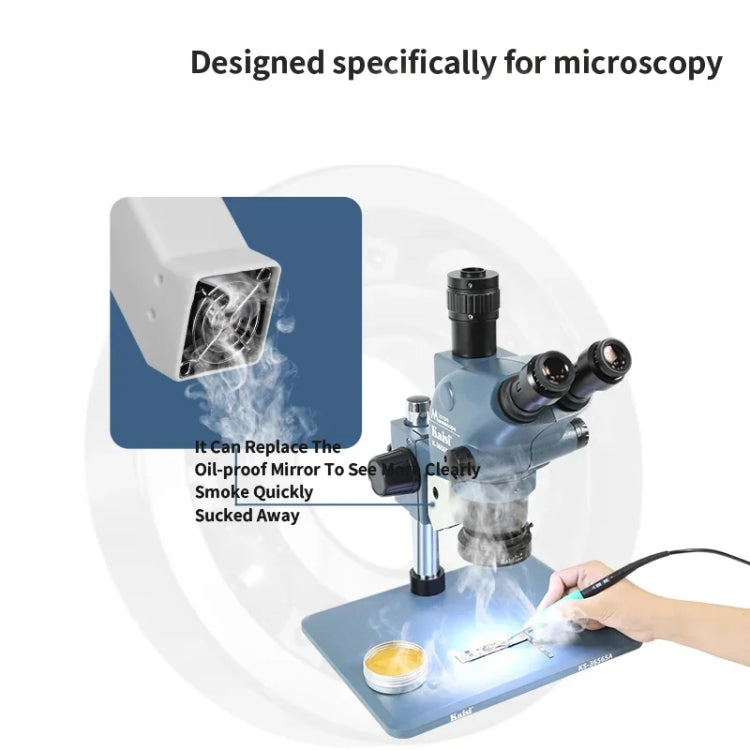 Kaisi MaT Adjustable Angles Smoke Exhaust Fan Suitable for 6565 / 7045 / 7050 Series Microscopes, Kaisi MaT