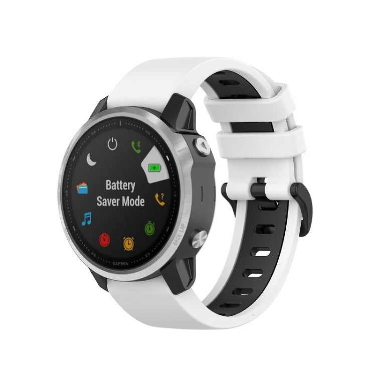 Silicone Two-color Strap, For Garmin Fenix 6S