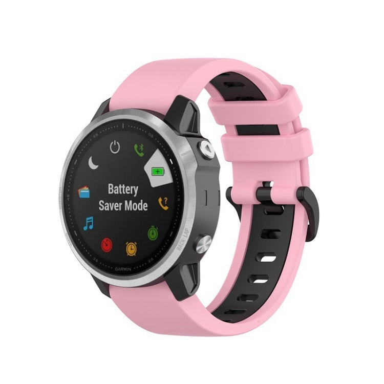 Silicone Two-color Strap, For Garmin Fenix 6X