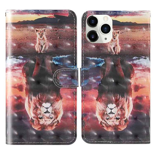 3D Painting Colored Drawing Pattern Horizontal Flip TPU + PU Leather Case with Holder & Card Slots & Wallet & Lanyard, For iPhone 12 mini, For iPhone 12 / 12 Pro, For iPhone 12 Pro Max, For Xiaomi Redmi 9C, For Huawei Honor 9 Lite                      ...