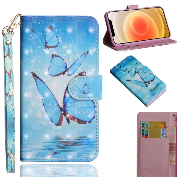 3D Painting Pattern Horizontal Flip TPU + PU Leather Case with Holder & Card Slots & Wallet, For iPhone 12 mini, For iPhone 12 / 12 Pro, For iPhone 12 Pro Max, For Xiaomi Redmi 9
