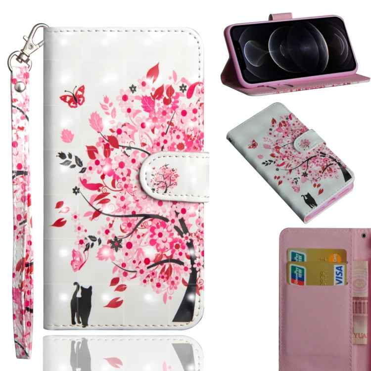 3D Painting Pattern Horizontal Flip TPU + PU Leather Case with Holder & Card Slots & Wallet, For iPhone 12 mini, For iPhone 12 / 12 Pro, For iPhone 12 Pro Max, For Xiaomi Redmi 9