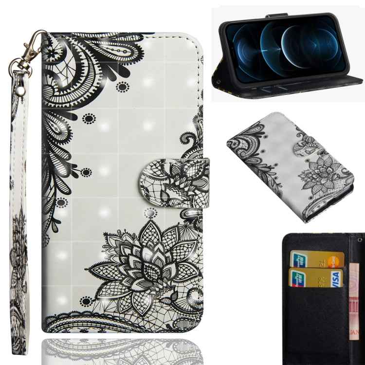 3D Painting Pattern Horizontal Flip TPU + PU Leather Case with Holder & Card Slots & Wallet, For iPhone 12 mini, For iPhone 12 / 12 Pro, For iPhone 12 Pro Max, For Xiaomi Redmi 9