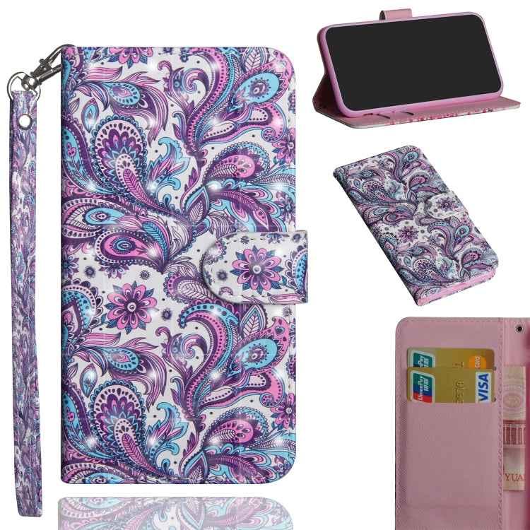 3D Painting Pattern Horizontal Flip TPU + PU Leather Case with Holder & Card Slots & Wallet, For iPhone 12 mini, For iPhone 12 / 12 Pro, For iPhone 12 Pro Max, For Xiaomi Redmi 9