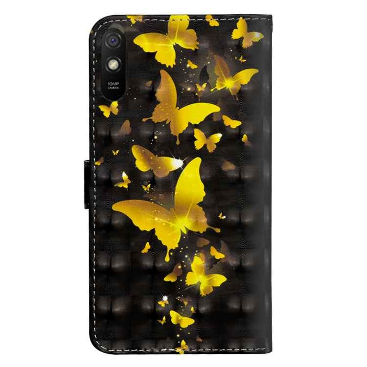 3D Painting Pattern Horizontal Flip TPU + PU Leather Case with Holder & Card Slots & Wallet, For Xiaomi Redmi 9A, For Xiaomi Redmi 9C, For Huawei Honor 9A, For Motorola G8 Power Lite