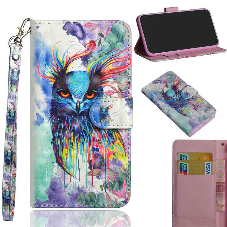 3D Painting Pattern Horizontal Flip TPU + PU Leather Case with Holder & Card Slots & Wallet, For Nokia 5.3, For Samsung Galaxy Note 20, For Samsung Galaxy Note 20 Ultra