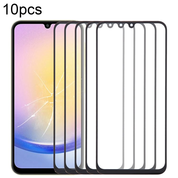10pcs Front Screen Outer Glass Lens with OCA Optically Clear Adhesive, For Samsung Galaxy F15 SM-E156B, For Samsung Galaxy A15 5G SM-A156B, For Samsung Galaxy A55 SM-A556B, For Samsung Galaxy A35 SM-A356B, For Samsung Galaxy S24+ SM-S926B��������������...
