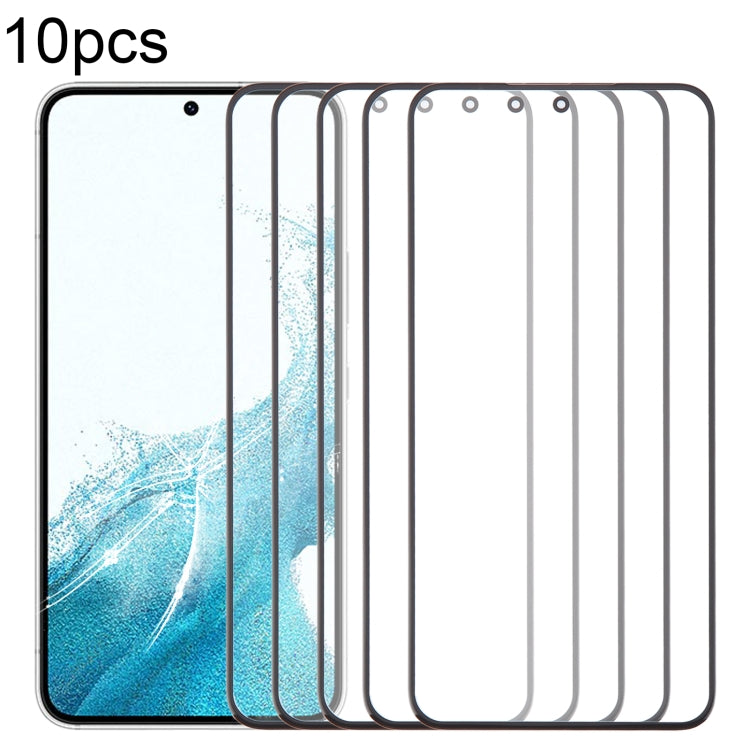 10pcs Front Screen Outer Glass Lens with OCA Optically Clear Adhesive, For Samsung Galaxy F15 SM-E156B, For Samsung Galaxy A15 5G SM-A156B, For Samsung Galaxy A55 SM-A556B, For Samsung Galaxy A35 SM-A356B, For Samsung Galaxy S24+ SM-S926B��������������...