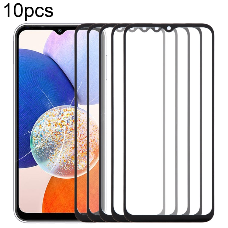 10pcs Front Screen Outer Glass Lens with OCA Optically Clear Adhesive, For Samsung Galaxy F15 SM-E156B, For Samsung Galaxy A15 5G SM-A156B, For Samsung Galaxy A55 SM-A556B, For Samsung Galaxy A35 SM-A356B, For Samsung Galaxy S24+ SM-S926B��������������...
