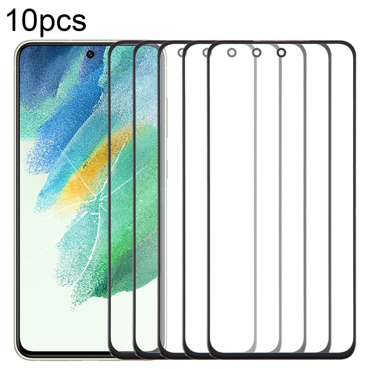 10pcs Front Screen Outer Glass Lens with OCA Optically Clear Adhesive, For Samsung Galaxy F15 SM-E156B, For Samsung Galaxy A15 5G SM-A156B, For Samsung Galaxy A55 SM-A556B, For Samsung Galaxy A35 SM-A356B, For Samsung Galaxy S24+ SM-S926B��������������...